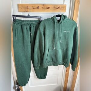Jubilee Green Hoodie and Sweatpants Set